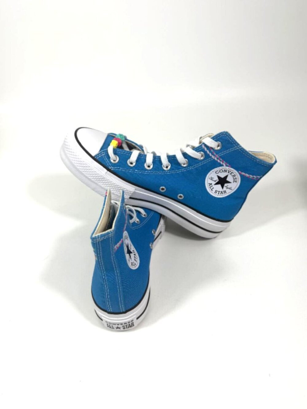Converse CTAS Hi Lift Embroidered Bracelet Women's Platform Sneakers Sz 7 - Picture 4 of 5